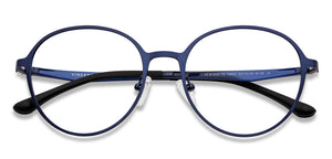 Blue Round Full Rim Unisex Eyeglasses by Vincent Chase-148537