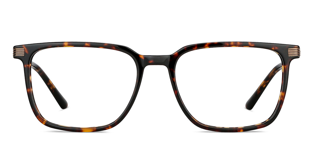 Brown Square Full Rim Unisex Eyeglasses by Vincent Chase-149057