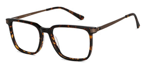 Brown Square Full Rim Unisex Eyeglasses by Vincent Chase-149057