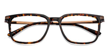 Load image into Gallery viewer, Brown Square Full Rim Unisex Eyeglasses by Vincent Chase-149057
