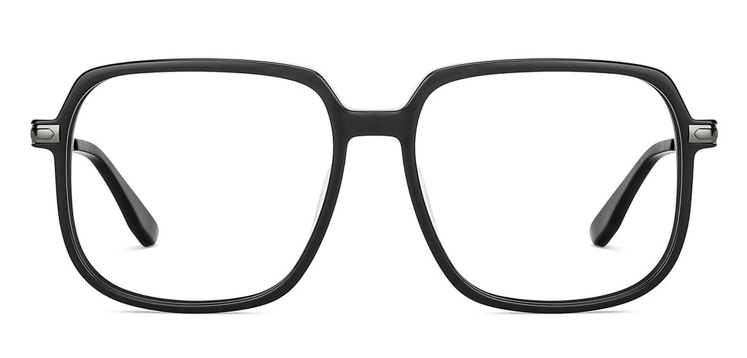 Black Square Full Rim Unisex Eyeglasses by Vincent Chase-202297