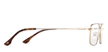 Load image into Gallery viewer, Gold Rectangle Full Rim Unisex Eyeglasses by Vincent Chase-149076