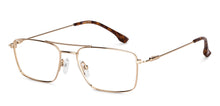 Load image into Gallery viewer, Gold Rectangle Full Rim Unisex Eyeglasses by Vincent Chase-149076