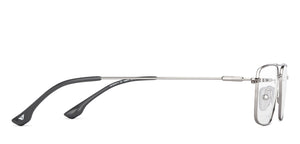Silver Rectangle Full Rim Unisex Eyeglasses by Vincent Chase-149077