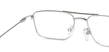 Load image into Gallery viewer, Silver Rectangle Full Rim Unisex Eyeglasses by Vincent Chase-149077