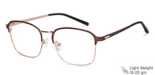 Load image into Gallery viewer, Brown Square Full Rim Unisex Eyeglasses by Vincent Chase-149079