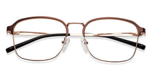 Load image into Gallery viewer, Brown Square Full Rim Unisex Eyeglasses by Vincent Chase-149079