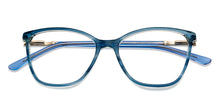 Load image into Gallery viewer, Blue Cat Eye Full Rim Women Eyeglasses by Vincent Chase-149388