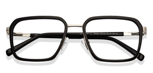 Silver Geometric Full Rim Unisex Eyeglasses by Vincent Chase-149396