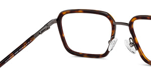 Brown Geometric Full Rim Unisex Eyeglasses by Vincent Chase-149397