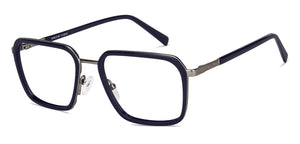 Gunmetal Geometric Full Rim Unisex Eyeglasses by Vincent Chase-149398