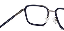 Load image into Gallery viewer, Gunmetal Geometric Full Rim Unisex Eyeglasses by Vincent Chase-149398