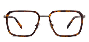 Tortoise Rectangle Full Rim Unisex Eyeglasses by Vincent Chase-202215