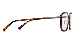 Tortoise Rectangle Full Rim Unisex Eyeglasses by Vincent Chase-202215
