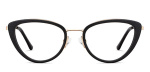 Gold Cat Eye Full Rim Women Eyeglasses by Vincent Chase-149399