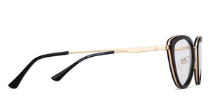 Gold Cat Eye Full Rim Women Eyeglasses by Vincent Chase-149399