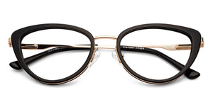 Gold Cat Eye Full Rim Women Eyeglasses by Vincent Chase-149399