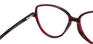 Maroon Cat Eye Full Rim Women Eyeglasses by Vincent Chase-149414
