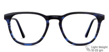 Load image into Gallery viewer, Blue Square Full Rim Unisex Eyeglasses by Vincent Chase-149417