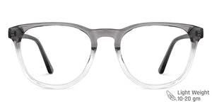 Grey Square Full Rim Unisex Eyeglasses by Vincent Chase-149689