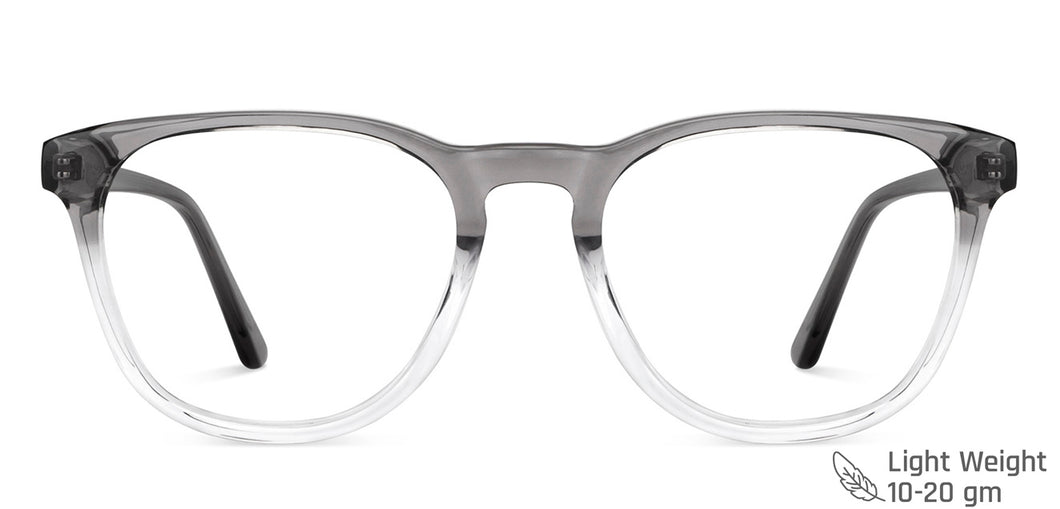 Grey Square Full Rim Unisex Eyeglasses by Vincent Chase-149689