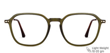 Load image into Gallery viewer, Green Square Full Rim Unisex Eyeglasses by Vincent Chase-149477