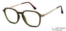 Load image into Gallery viewer, Green Square Full Rim Unisex Eyeglasses by Vincent Chase-149477