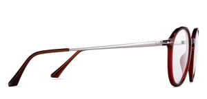 Maroon Round Full Rim Unisex Eyeglasses by Vincent Chase-149481