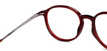 Load image into Gallery viewer, Maroon Round Full Rim Unisex Eyeglasses by Vincent Chase-149481