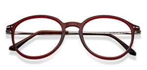 Maroon Round Full Rim Unisex Eyeglasses by Vincent Chase-149481