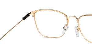 Black Rectangle Full Rim Unisex Eyeglasses by Vincent Chase-149596