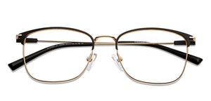 Black Rectangle Full Rim Unisex Eyeglasses by Vincent Chase-149596