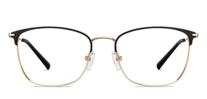 Black Rectangle Full Rim Unisex Eyeglasses by Vincent Chase-149596
