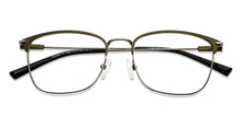 Load image into Gallery viewer, Green Rectangle Full Rim Unisex Eyeglasses by Vincent Chase-149598