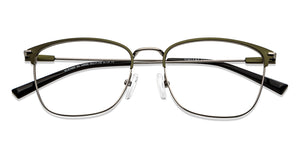 Green Rectangle Full Rim Unisex Eyeglasses by Vincent Chase-149598