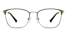 Load image into Gallery viewer, Green Rectangle Full Rim Unisex Eyeglasses by Vincent Chase-149598