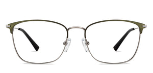 Green Rectangle Full Rim Unisex Eyeglasses by Vincent Chase-149598