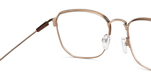 Brown Square Full Rim Unisex Eyeglasses by Vincent Chase-149603