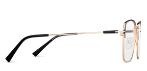 Black Geometric Full Rim Unisex Eyeglasses by Vincent Chase-149604