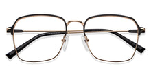 Load image into Gallery viewer, Black Geometric Full Rim Unisex Eyeglasses by Vincent Chase-149604