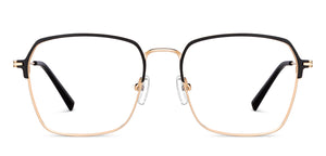 Black Geometric Full Rim Unisex Eyeglasses by Vincent Chase-149604