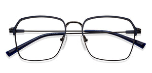 Blue Geometric Full Rim Unisex Eyeglasses by Vincent Chase-149605
