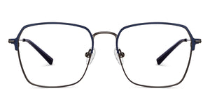 Blue Geometric Full Rim Unisex Eyeglasses by Vincent Chase-149605