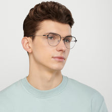 Load image into Gallery viewer, Black Aviator Full Rim Unisex Eyeglasses by Vincent Chase-149607