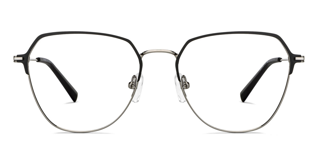 Black Aviator Full Rim Unisex Eyeglasses by Vincent Chase-149607