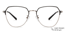 Load image into Gallery viewer, Black Aviator Full Rim Unisex Eyeglasses by Vincent Chase-149621