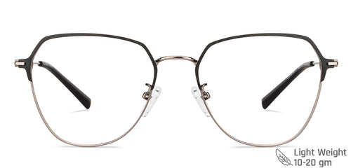 Black Aviator Full Rim Unisex Eyeglasses by Vincent Chase-149621