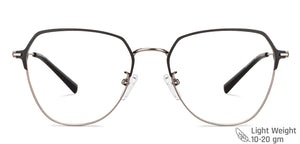 Black Aviator Full Rim Unisex Eyeglasses by Vincent Chase-149621