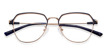 Load image into Gallery viewer, Blue Geometric Full Rim Unisex Eyeglasses by Vincent Chase-149622