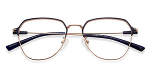 Blue Geometric Full Rim Unisex Eyeglasses by Vincent Chase-149622